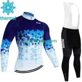 Rosti Cykeltrøje Langærmet + Bib Cykelbukser Vinter Thermal Fleece 2023